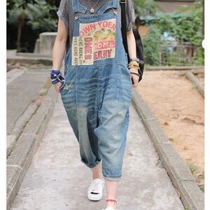 Denim Blue Women's Overalls